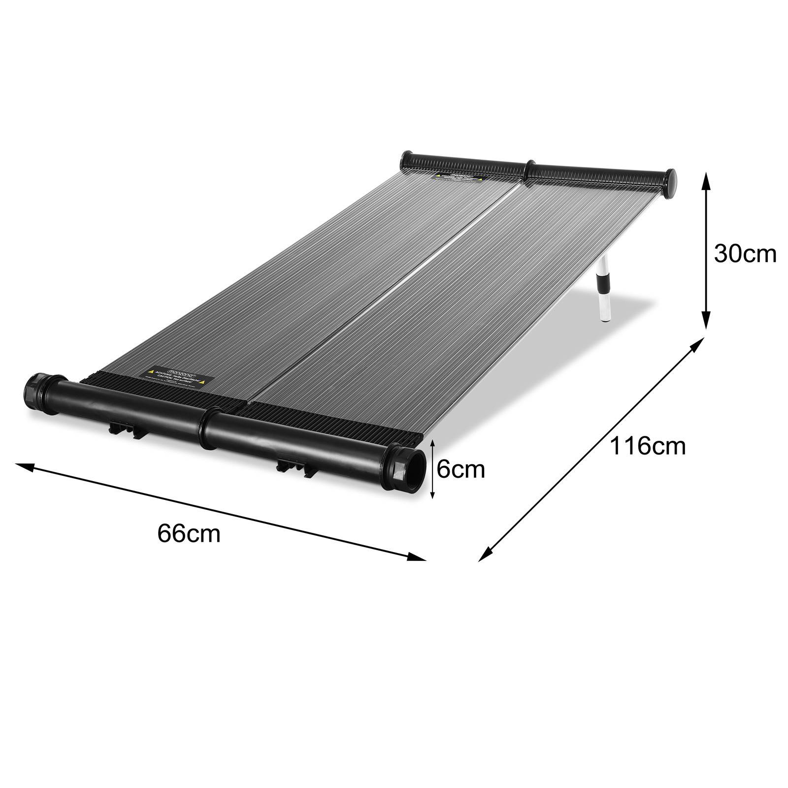 Monza Zwembadverwarming zonnepaneel 116x66x6cm