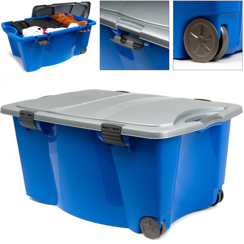 DBA Jumbo-rolbox blauw met 2 handgrepen 170 liter