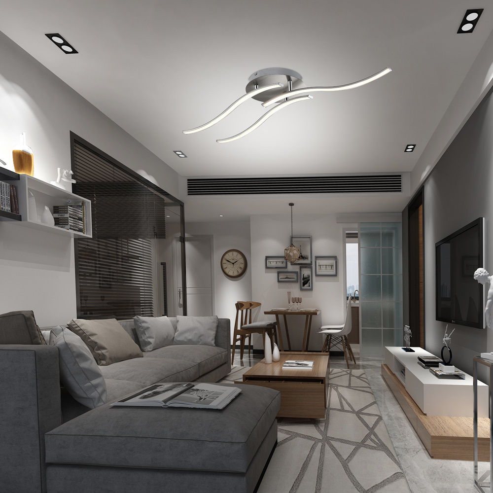 Monza LED-plafondlamp Tripple 3-lampen