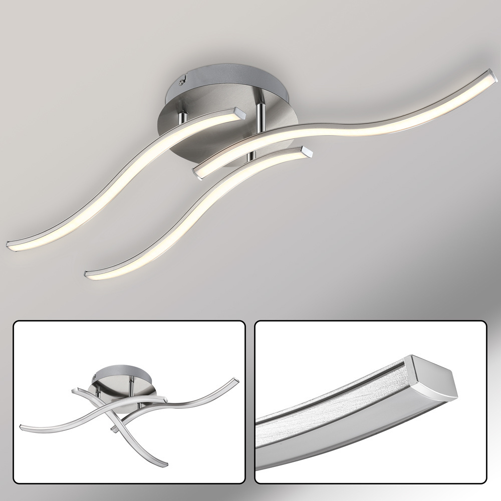 Monza LED-plafondlamp Tripple 3-lampen