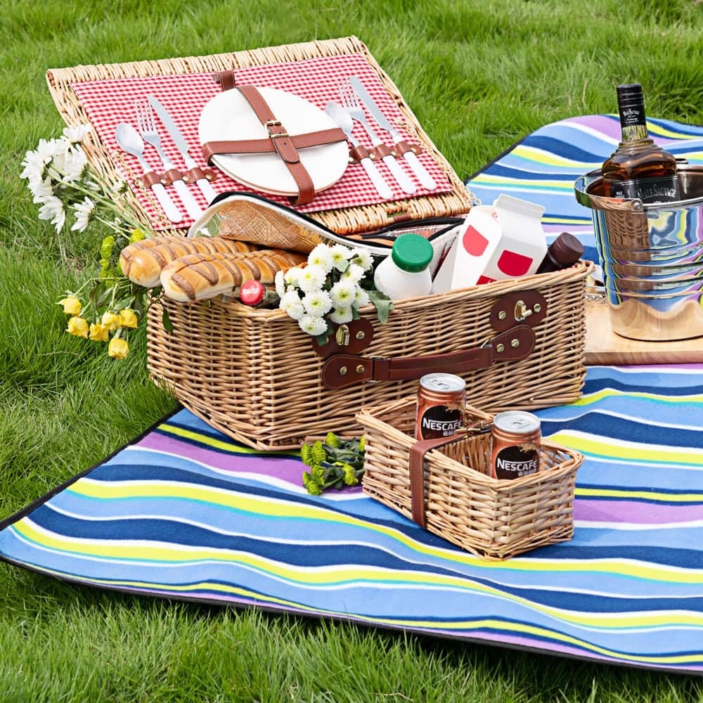 DTX Picknickdeken Strepen 2x2m