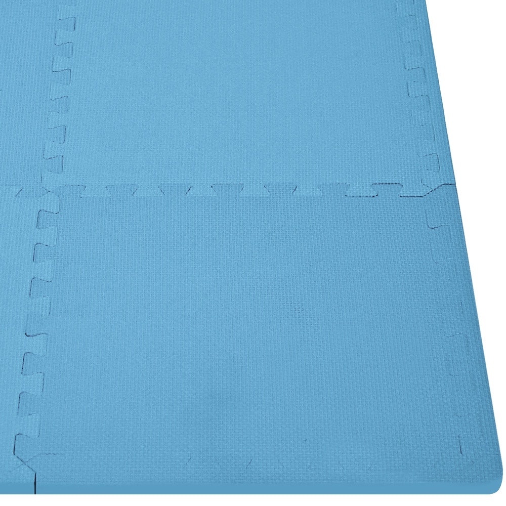 Monza Vloerbescherming / Puzzelmat Set van 8 Blauw 180x90x1cm