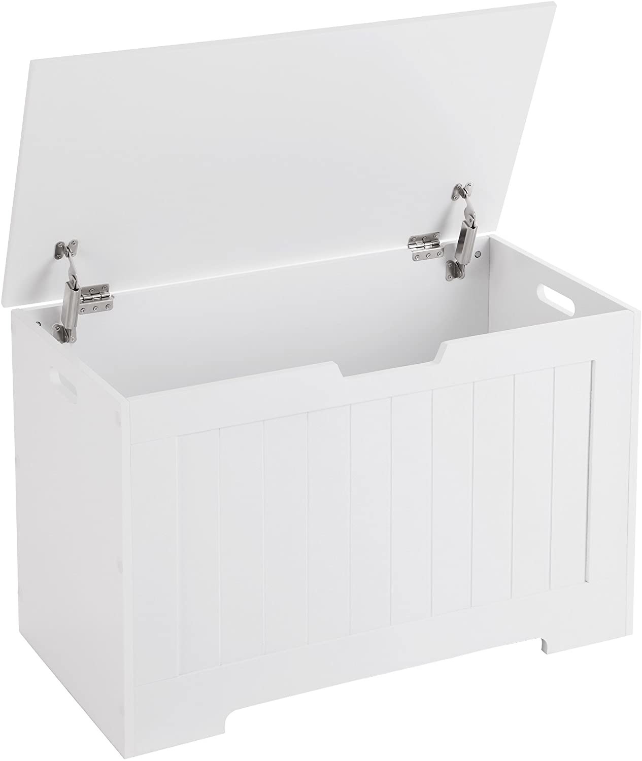 Hoout Opbergbox/ Opbergkist / Speelgoedkist - 76 x 48 x 40 cm (b x h x d) - Wit
