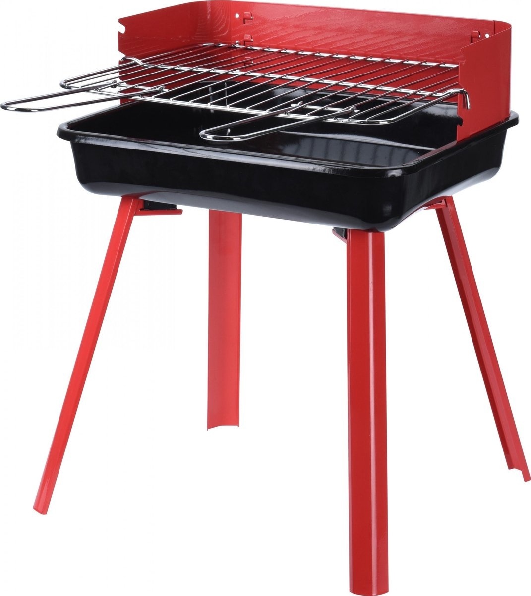 BBQ Barbecue - Compact - 45cm - Grilloppervlak 33 x 26 cm - Rood