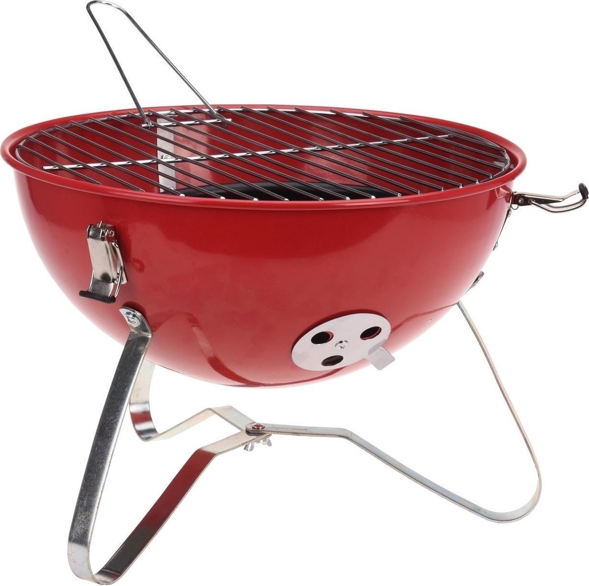 Wilderness Houtskoolbarbecue Bolvorm - Rood