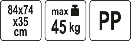 FLO Tuingereedschapsrek - 84 x 74 x 35 cm - Kunststof - Groen - Max. 45 kg