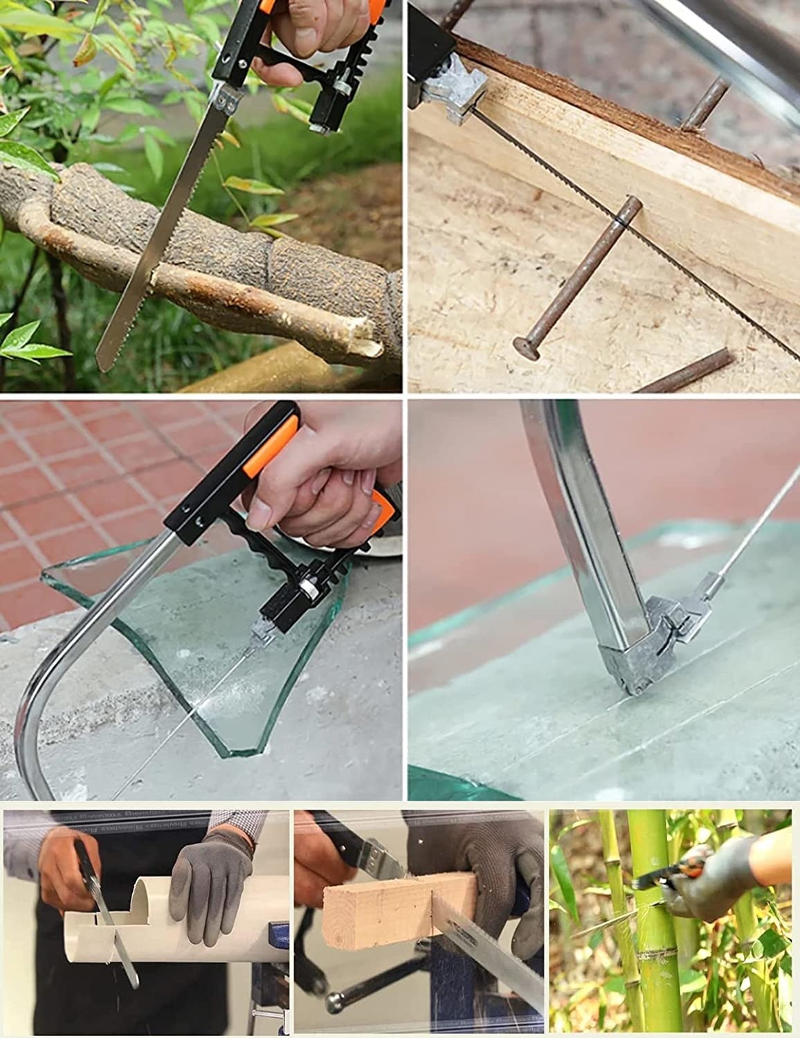 Vorel Multifunctionele handzaag in opbergkoffer - Voor alle materialen - Met 8 zaagbladen