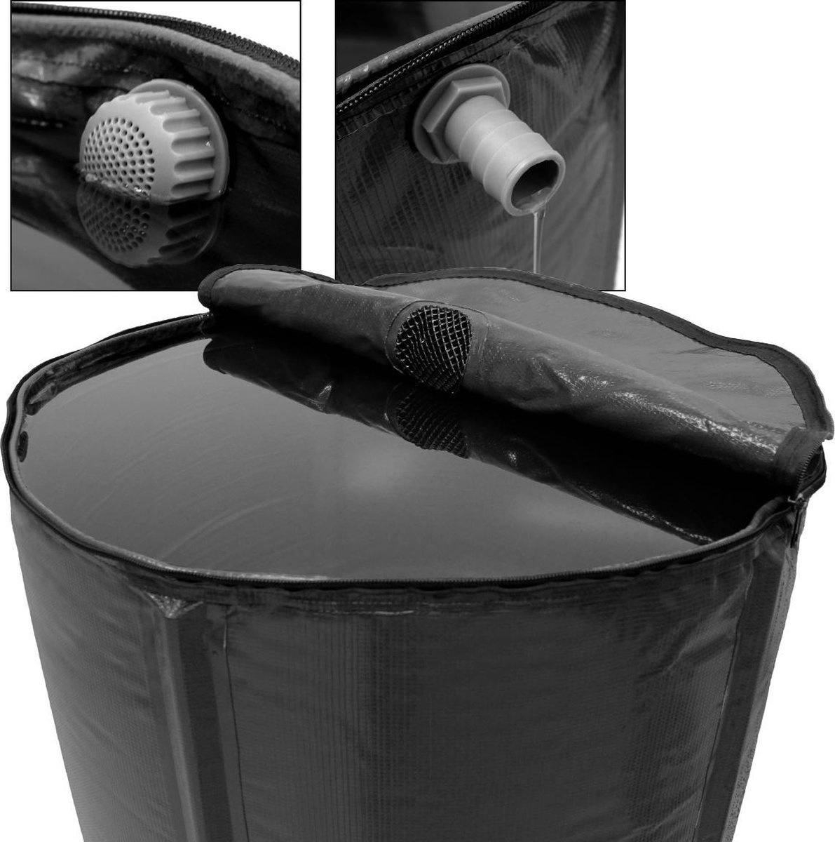 FLO Opvouwbare regenton - 500L - PVC - 80 x 80 x 98 cm