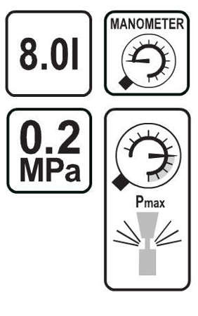 Flo Drukspuit 8L met Draagriem en Manometer