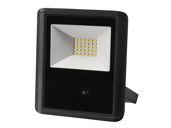 Perel Led-Schijnwerper Voor Buitenshuis - 20 W, Neutraalwit - Zwart - Microgolfsensor