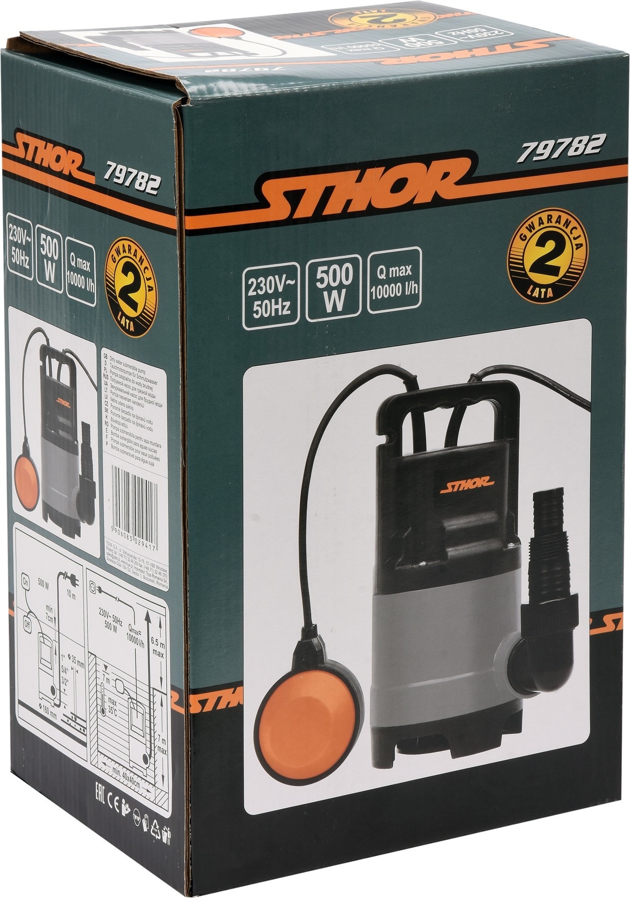 STHOR Dompelpomp - 500W - 10.000l/h