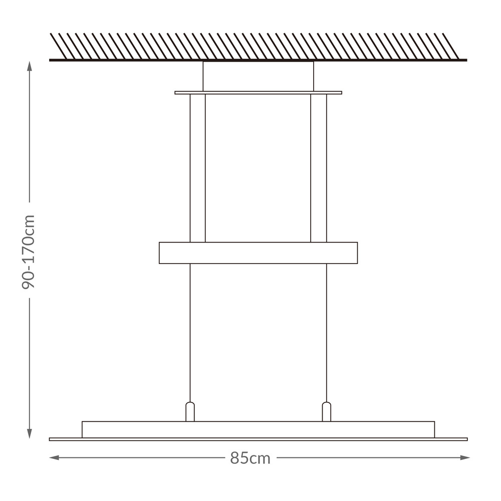 Monzana LED-hanglamp Sammvaer warm wit