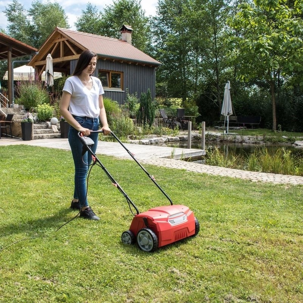 Güde Elektrische verticuteer- en beluchtingsmachine GV 1431 2in1 - 1400W - 31cm