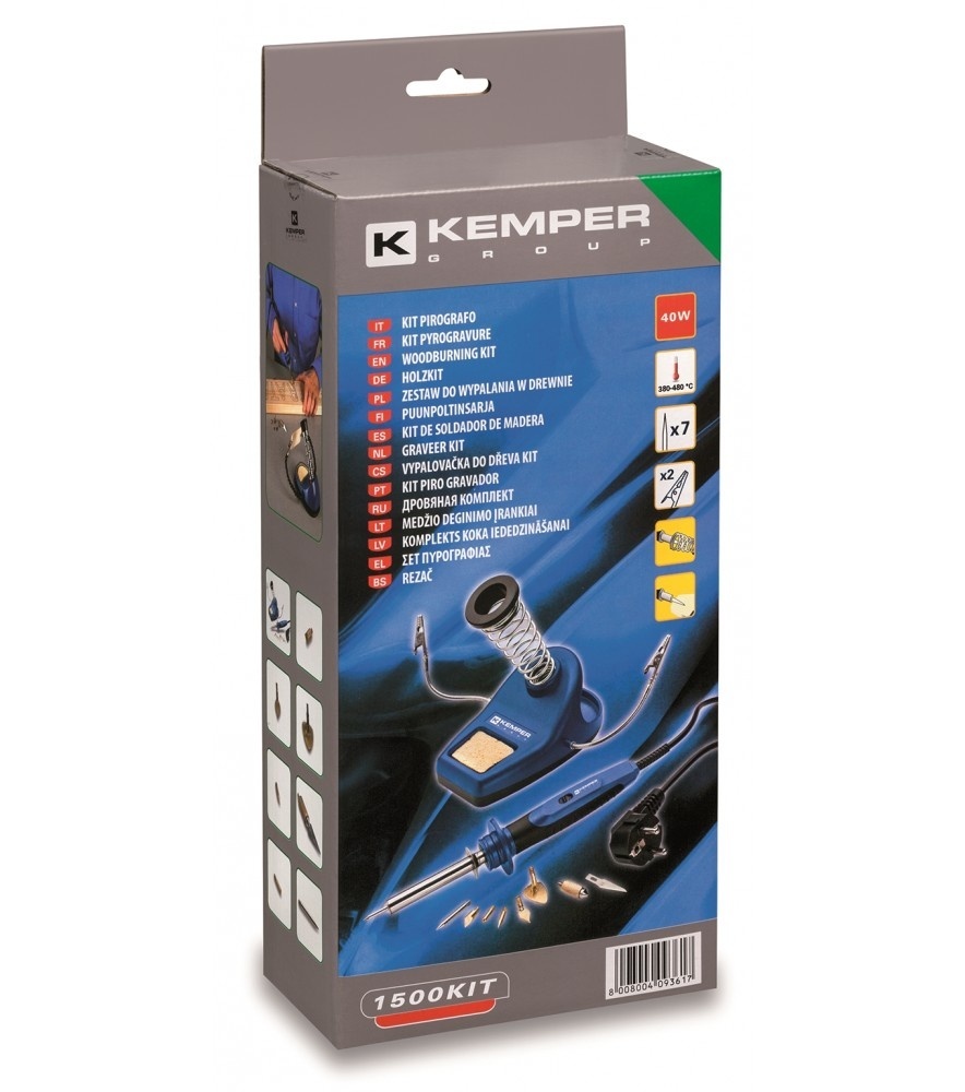 Kemper graveerkit/brandpen set 1500KIT graveerset