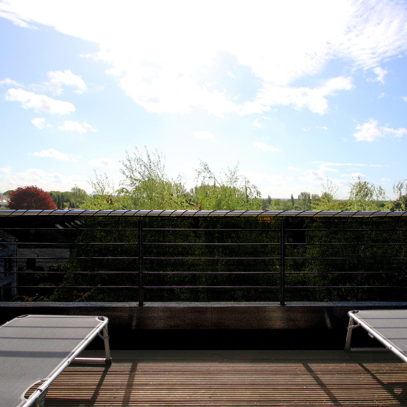Deuba Balkon Privacy Scherm Antraciet 1,4x10m