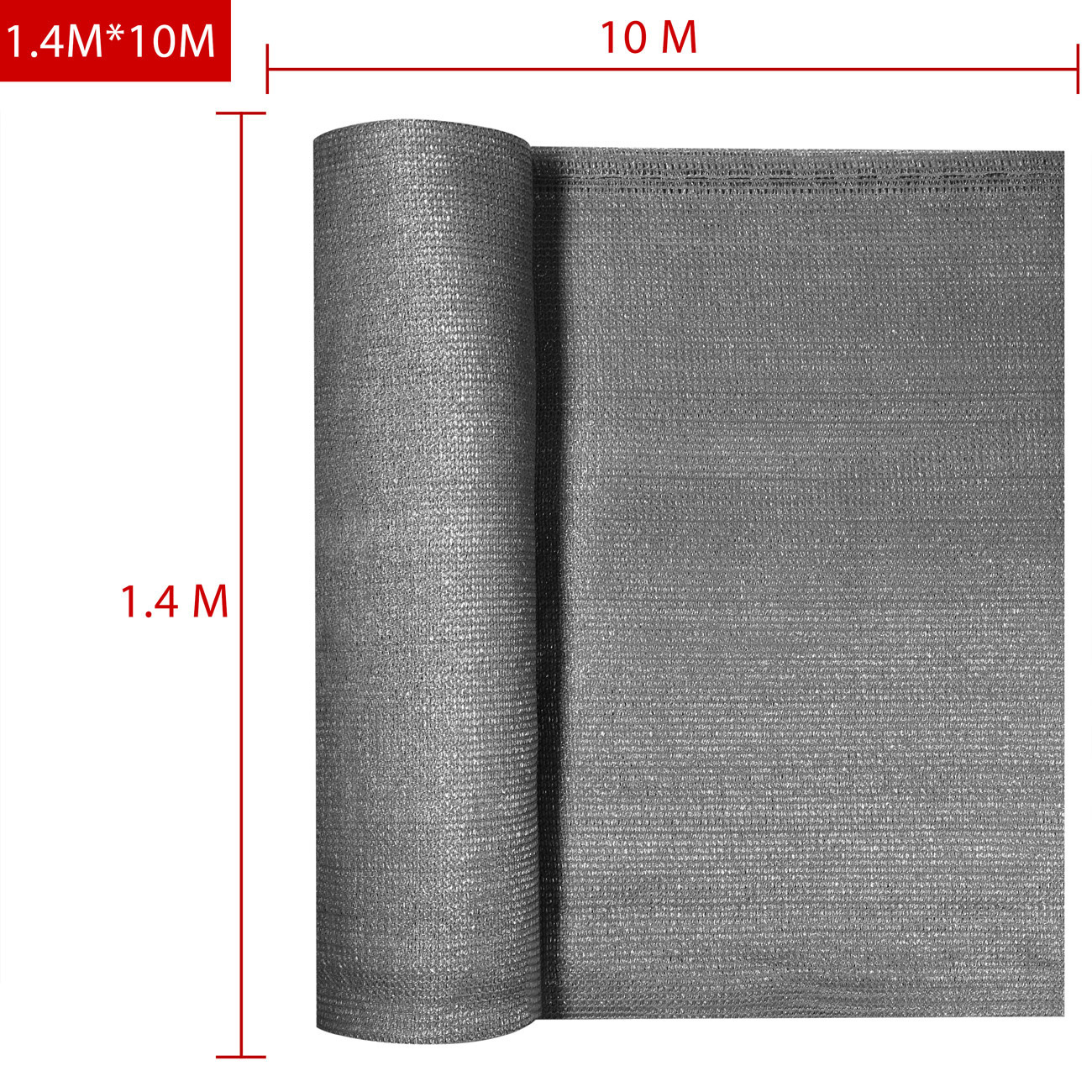 Deuba Balkon Privacy Scherm Antraciet 1,4x10m