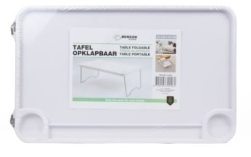 Benson Opklapbare tafel wit - 57x35x23 cm
