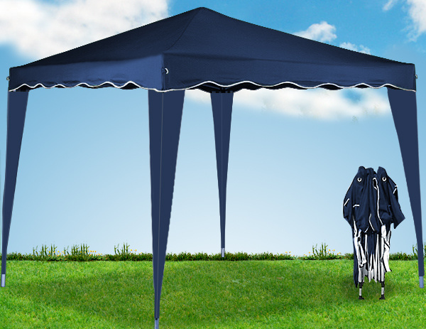 Casaria Vouwpaviljoen - paviljoen - party tent - donkerblauw - 3x3m