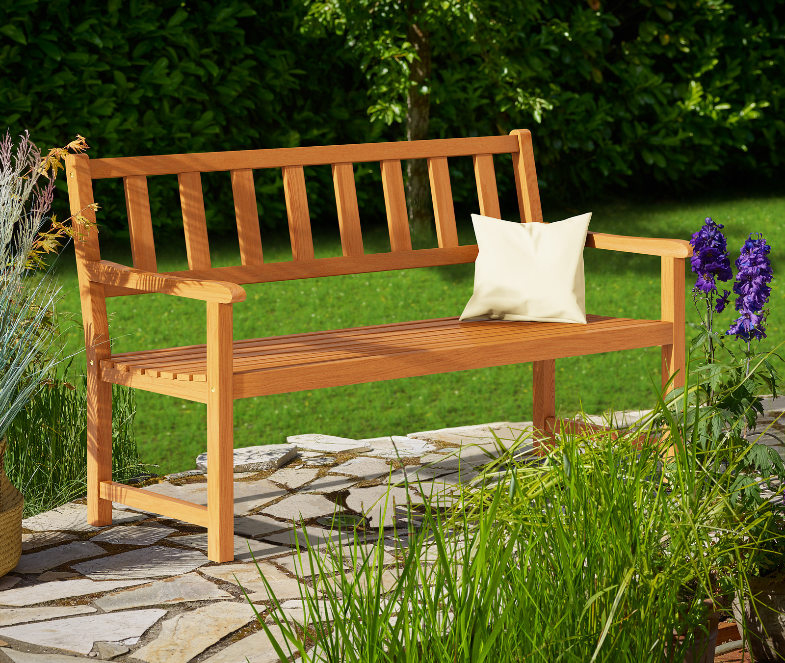 Casaria Tuinbank Kensington acaciahout 120x90x50-58cm