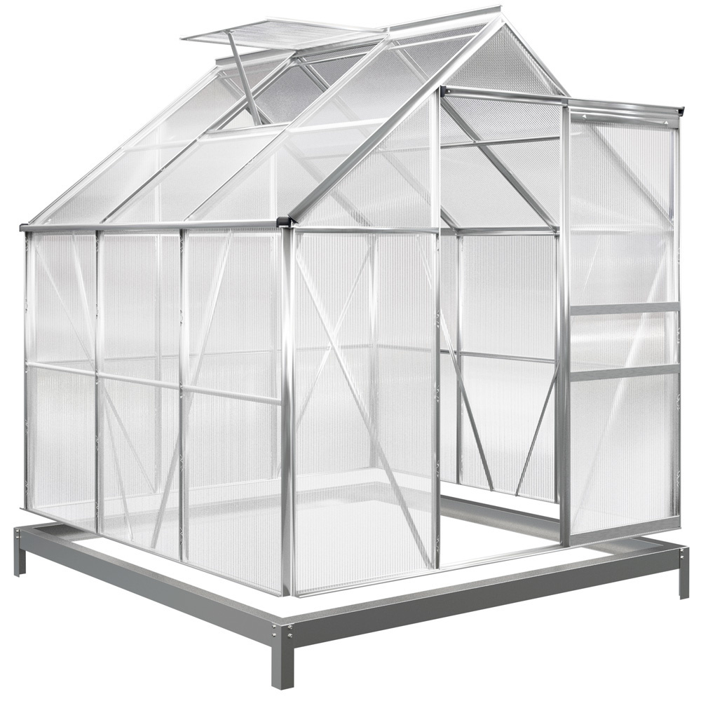 Gardebruk Aluminium Kas - MET Dakraam, Regengoot en Fundering - 5,85 m³