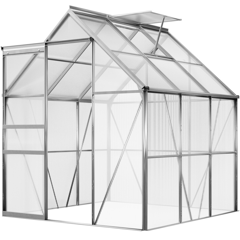 Gardebruk Aluminium Kas - MET Dakraam, Regengoot en Fundering - 5,85 m³
