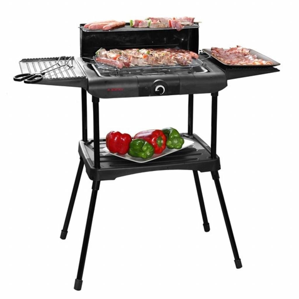Excellent Elektrische Barbecue - warmhoudrooster, extra plateau - 2000W - Zwart