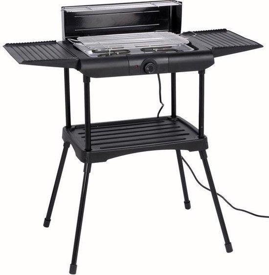 Excellent Elektrische Barbecue - warmhoudrooster, extra plateau - 2000W - Zwart