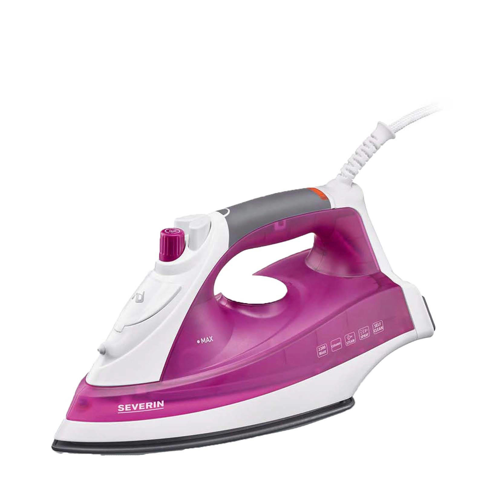 Severin Stroomstrijkijzer - 2200 Watt - Paars/Wit - 400 ml