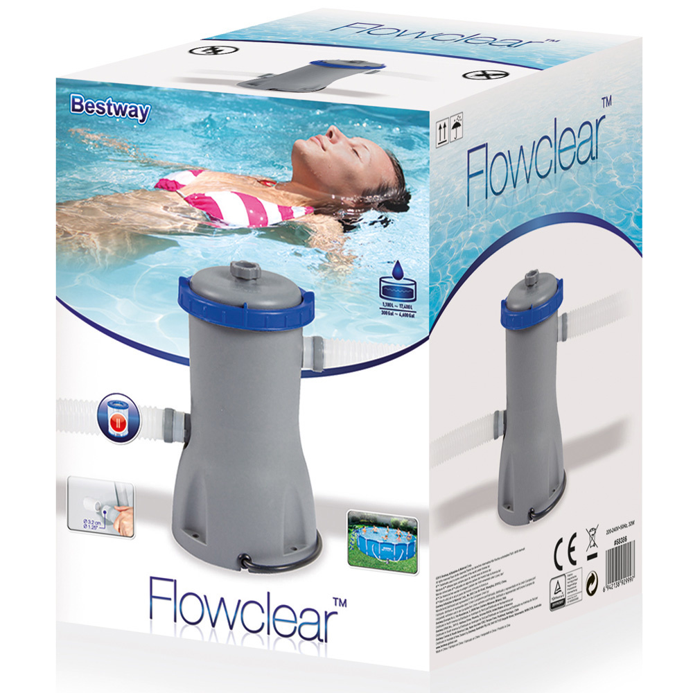 Bestway Flowclear™ Filterpomp 3.028 l/h - Incl. filterpatroon II
