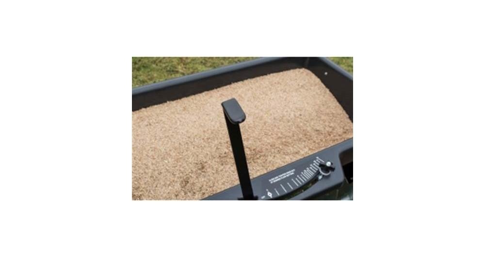 Turfmaster Lijnstrooier Gazonverluchter -Stevige polycontainer - 45 kg - 80 cm werkbreedte