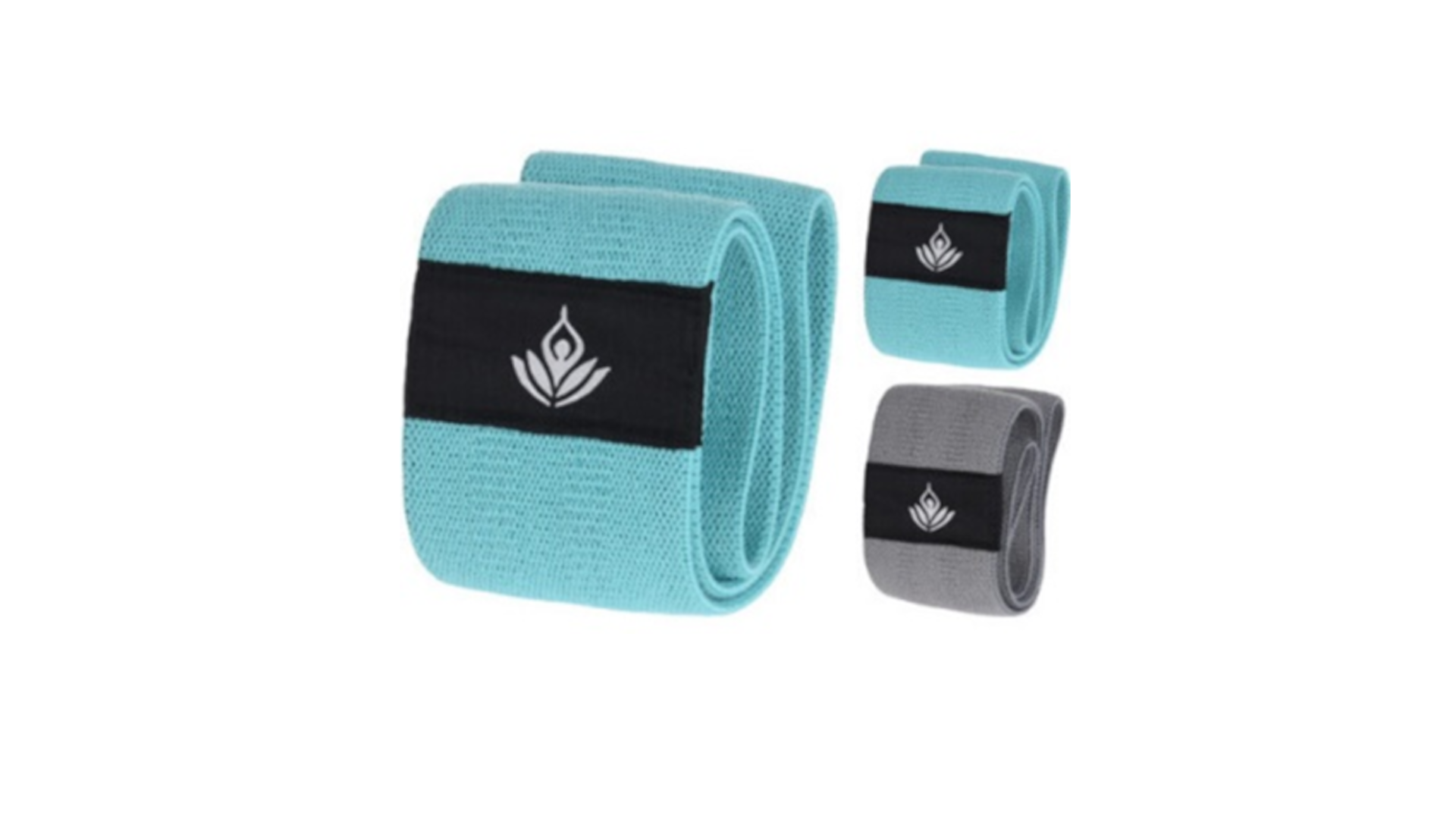 Weerstandsband voor fitness licht 2 kg - Rubber - Turquoise