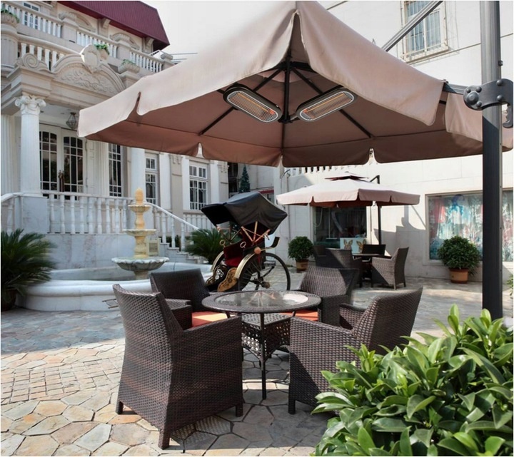 Kemper Soleado Terras- en Balkonverwarmer elektrisch | 2000W | Wandbevestiging| IP65