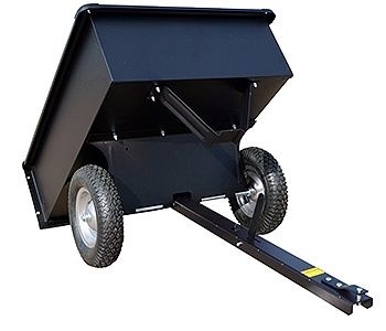 Turfmaster Aanhangwagen met gelaste bak - max. 226 Kg - RVS - Met kiepbak
