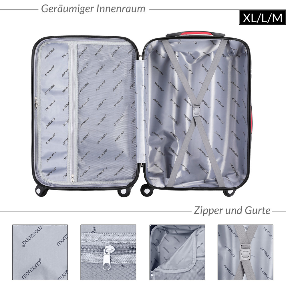 Monzana Hard case koffer Baseline XL zwart