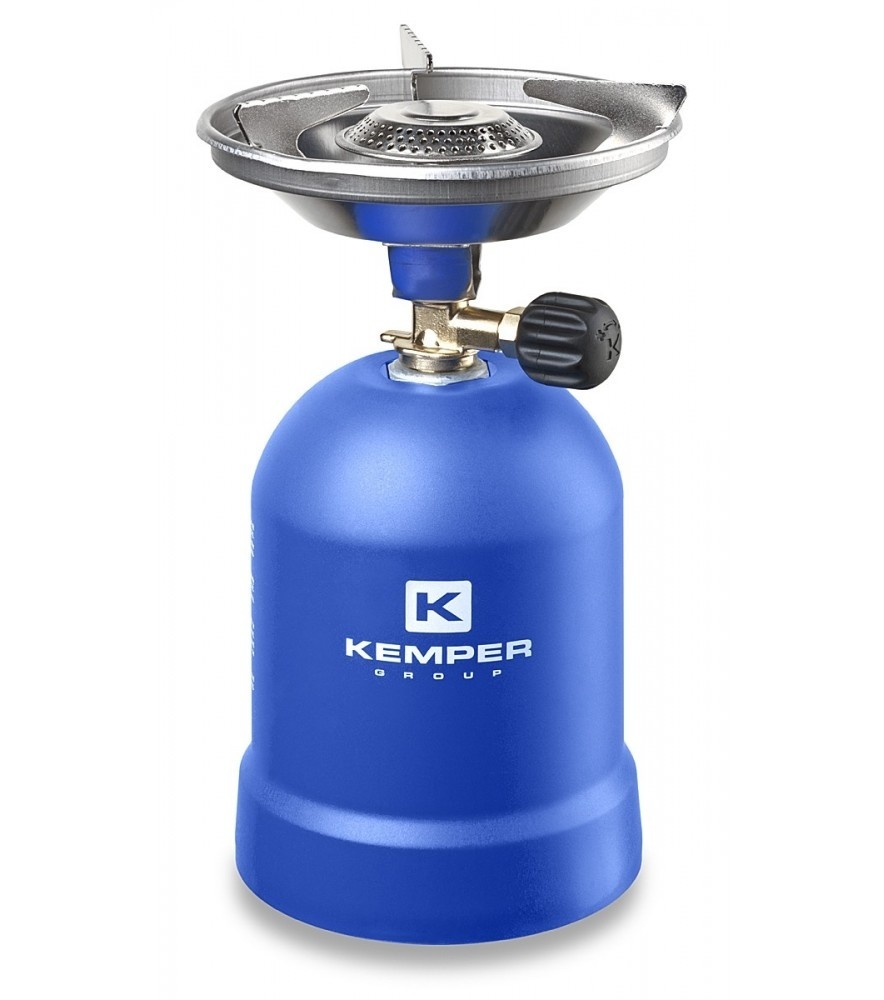 Kemper Gaskooktoestel met windbescherming 1200 Watt Blauw