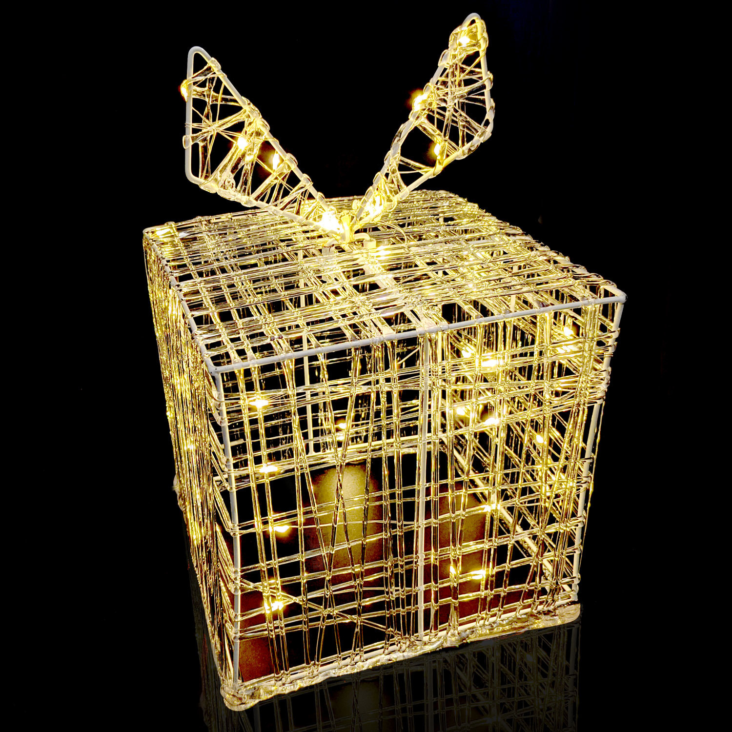 Nampook SET van 3 verlichte Geschenkdozen - 30 LED - 15 cm Hoog