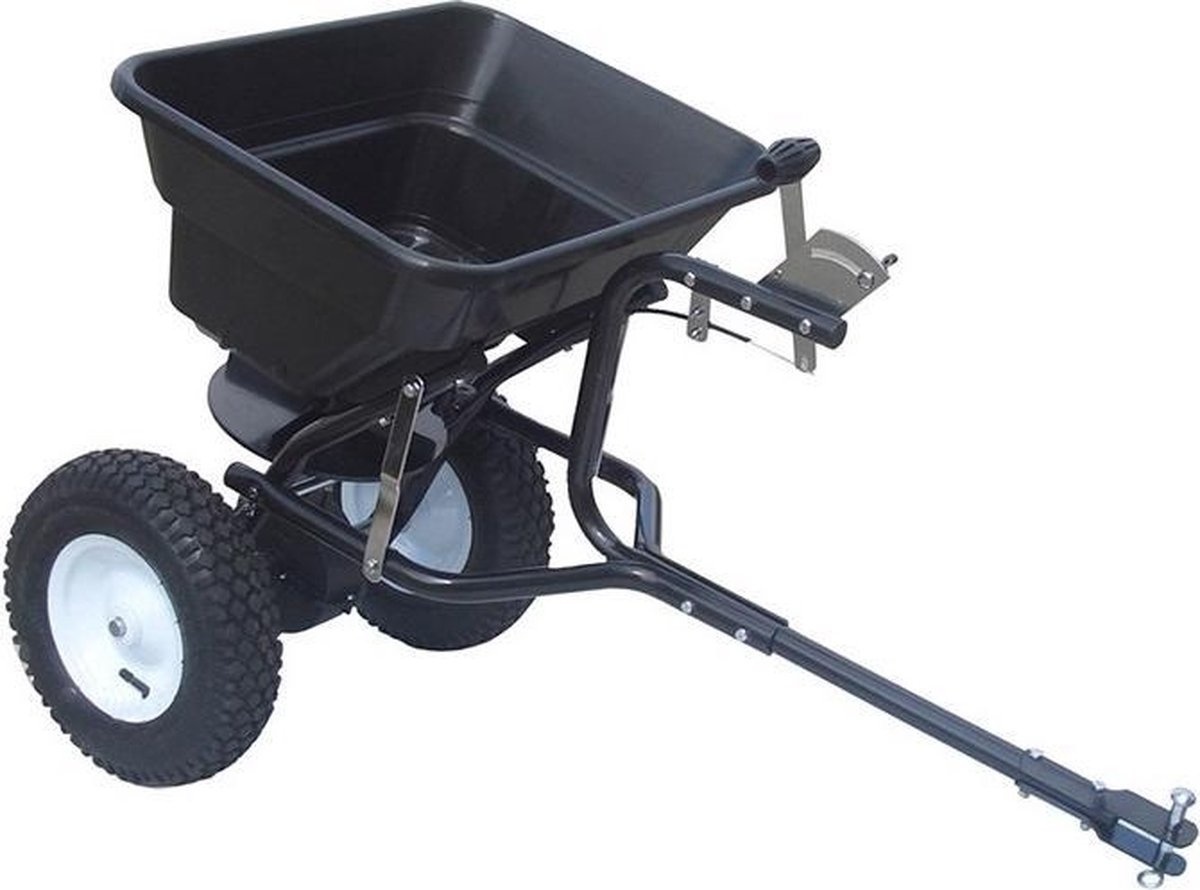 Turfmaster Strooier getrokken model - Max. inhoud 36 kg - Strooibreedte 2,5 - 3,5 m
