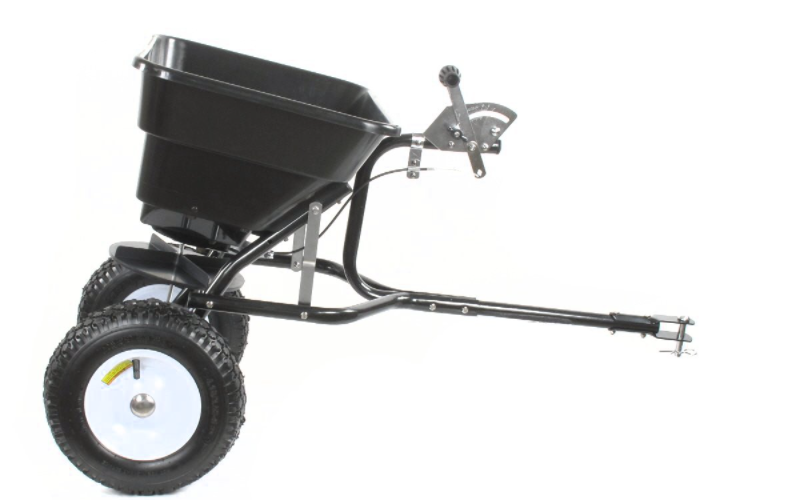 Turfmaster Strooier getrokken model - Max. inhoud 36 kg - Strooibreedte 2,5 - 3,5 m