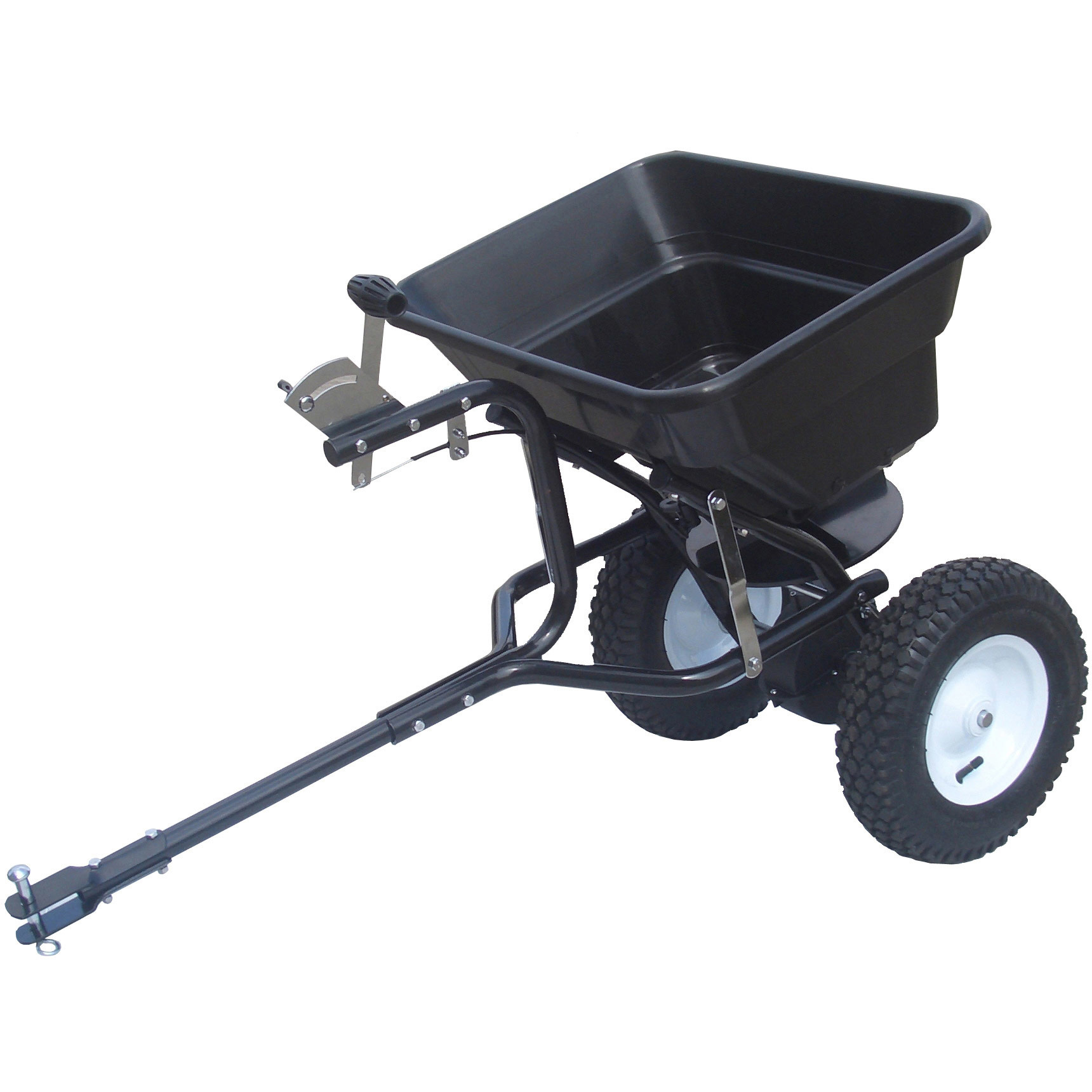 Turfmaster Strooier getrokken model - Max. inhoud 36 kg - Strooibreedte 2,5 - 3,5 m