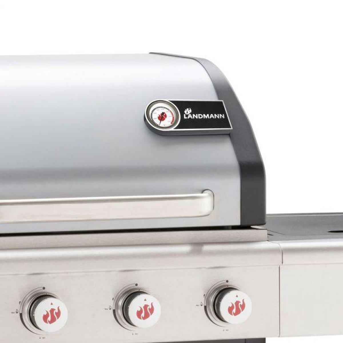 Grillchef by Landmann Triton 4.1 zilver gasbbq - Gasbarbecue - Barbecue - BBQ - Geschikt voor 12 personen