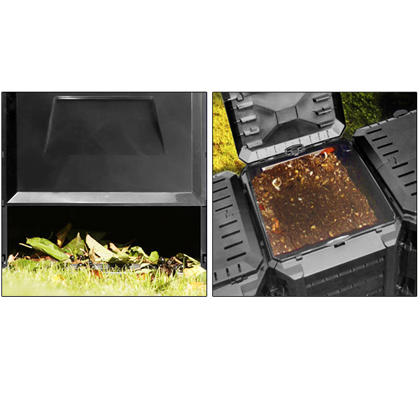 Prosperplast Snelle compostbak 1600L - Quatro - 261 x 72 x 83cm