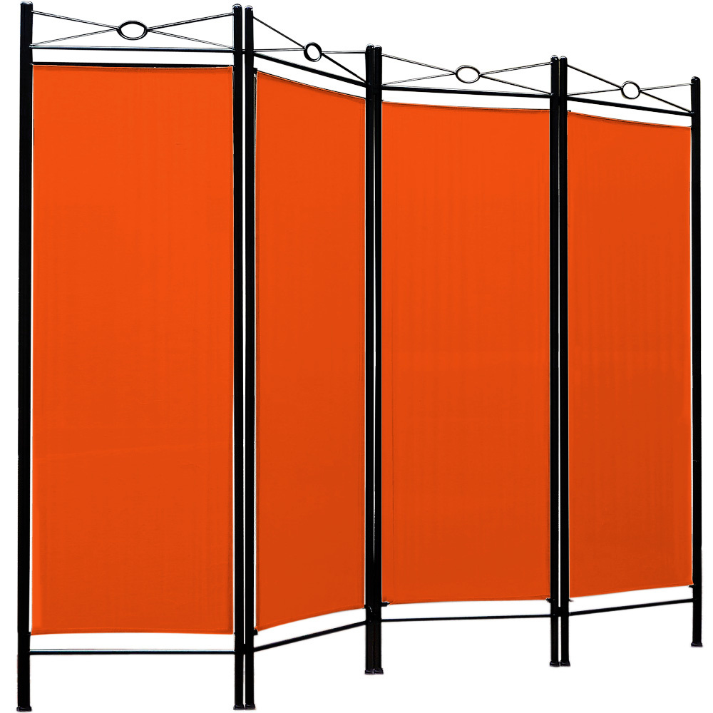 Casaria kamerscherm - oranje - 180 x163cm - Polyester