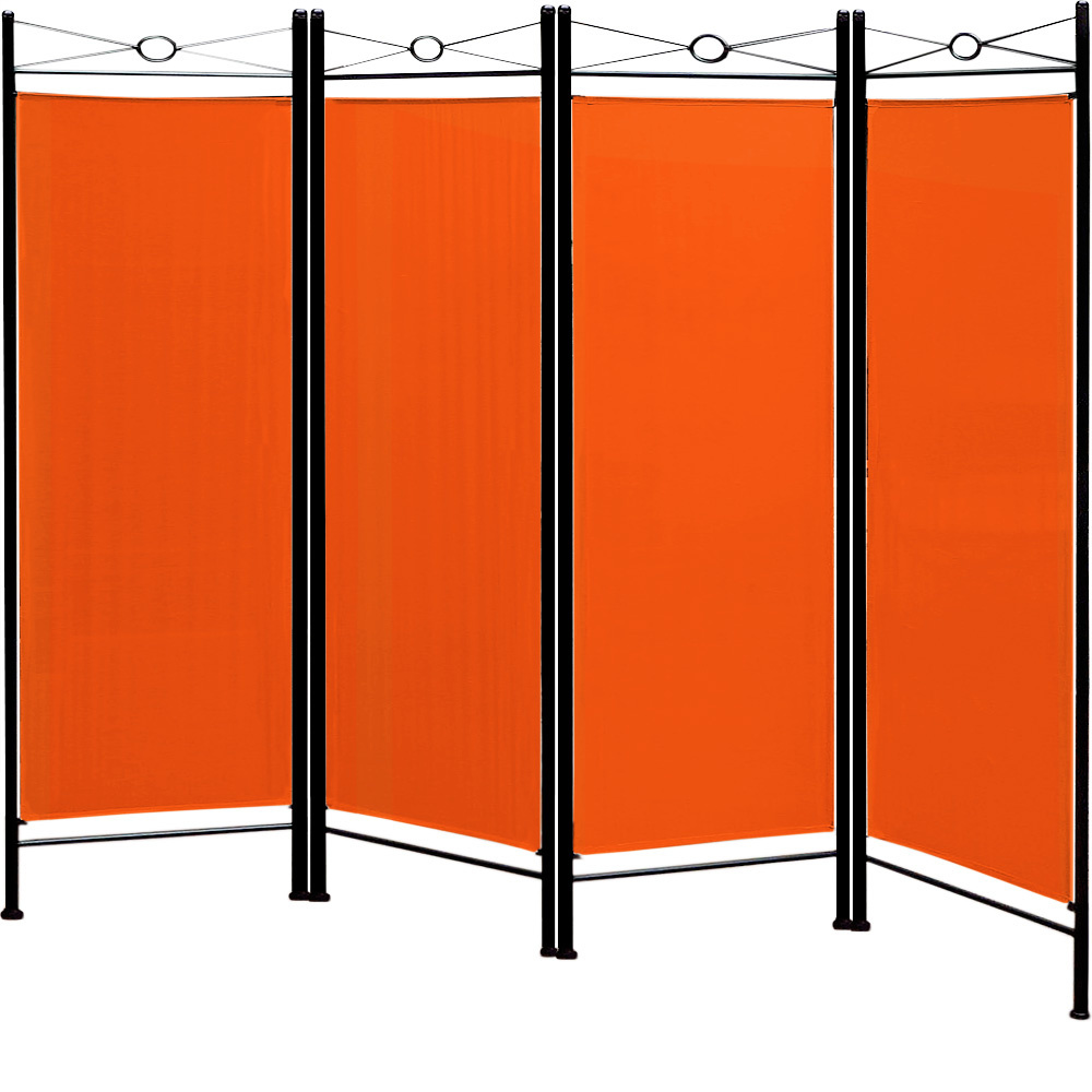 Casaria kamerscherm - oranje - 180 x163cm - Polyester