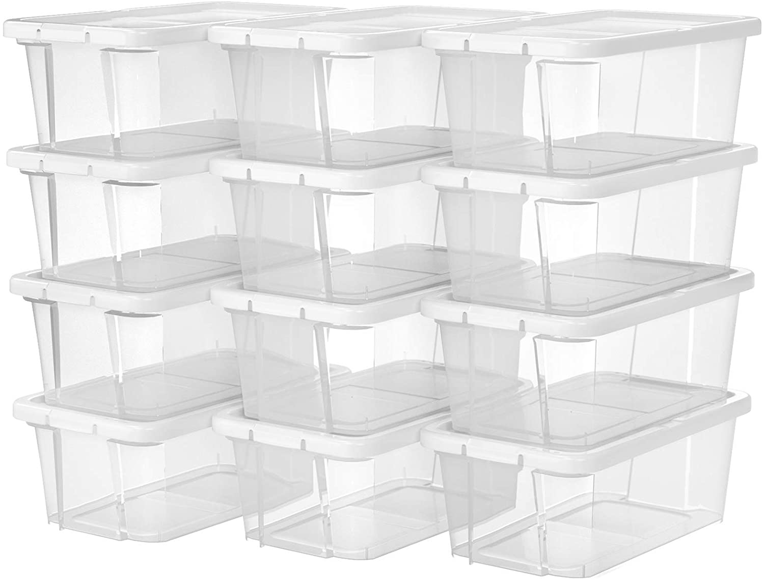 Hoout Transparante Opbergbox/ Schoenenbox - 12 dozen - Kunststof