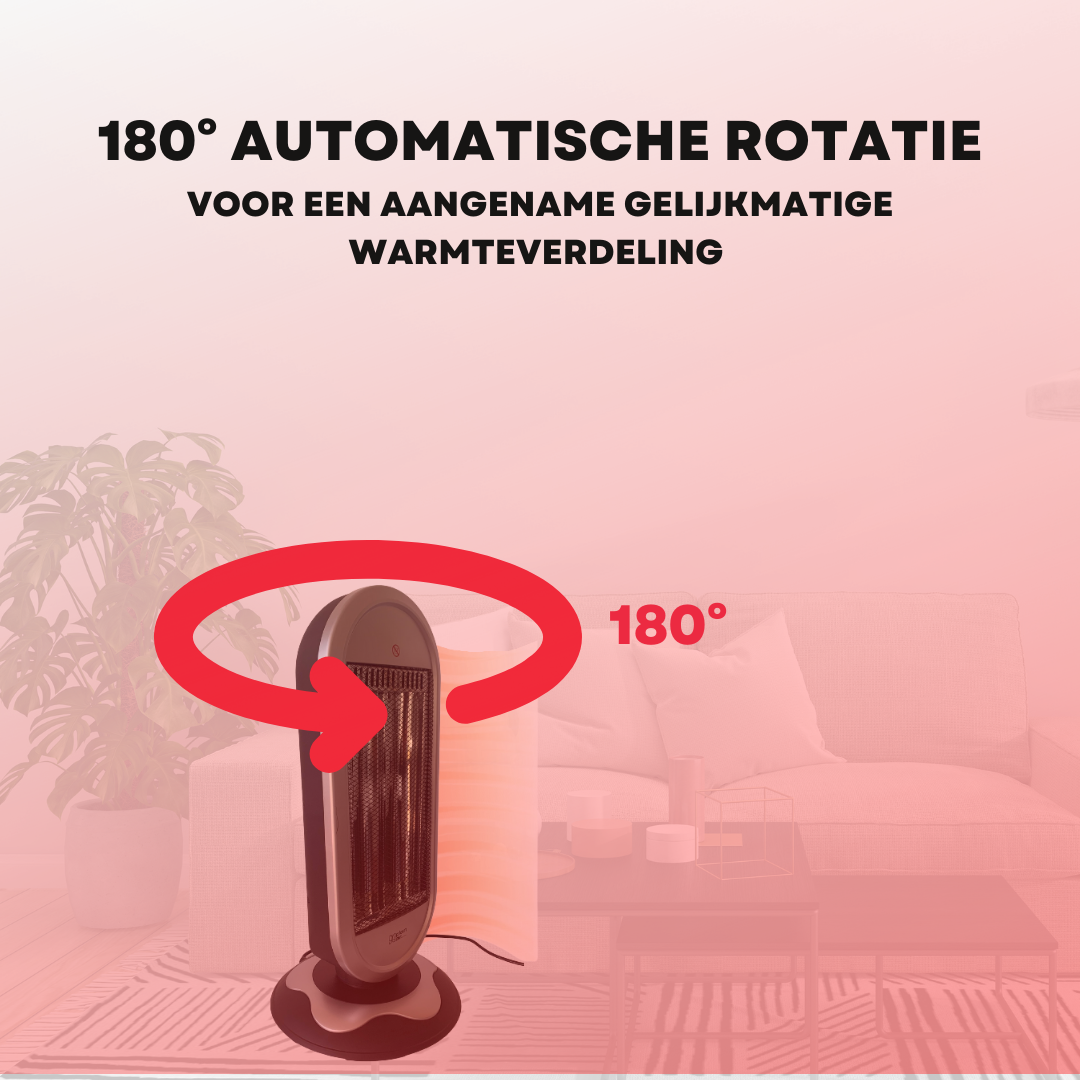 Plein Air Infraroodkachel Heater CAN-900 2 warmtestanden - 900W - tot 25m² - draaifuntie