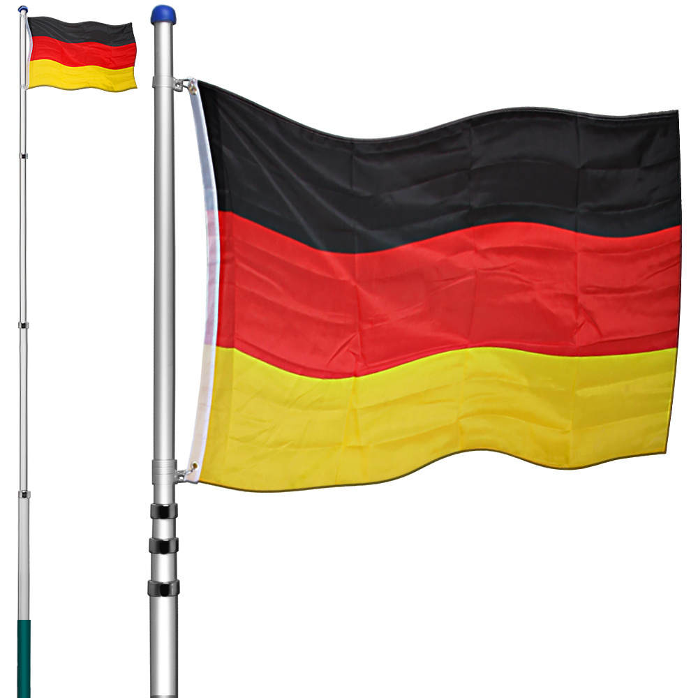 Monzana vlaggenmast 630cm Duitsland | Telescopisch