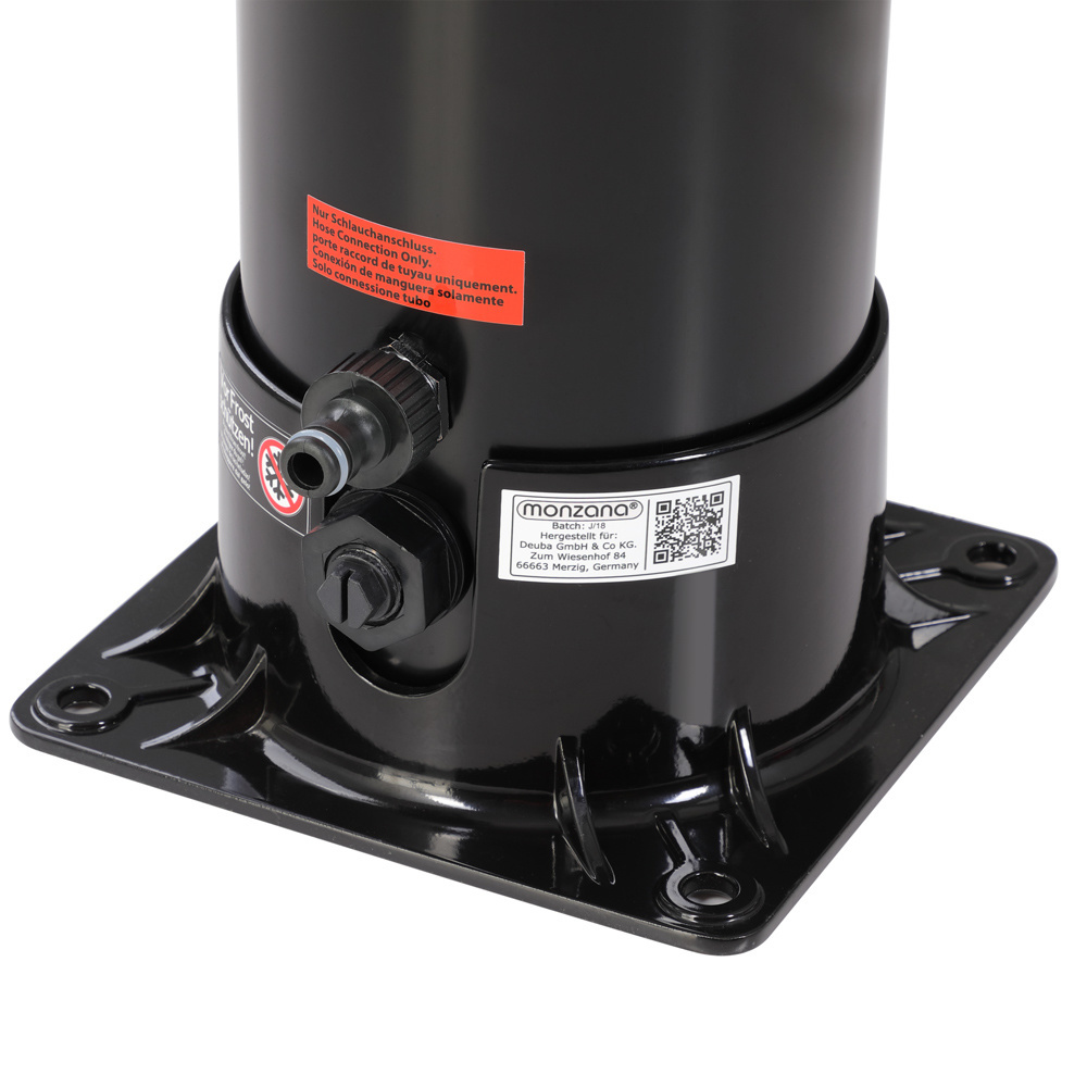 Monzana Zonnedouche zwart 18L