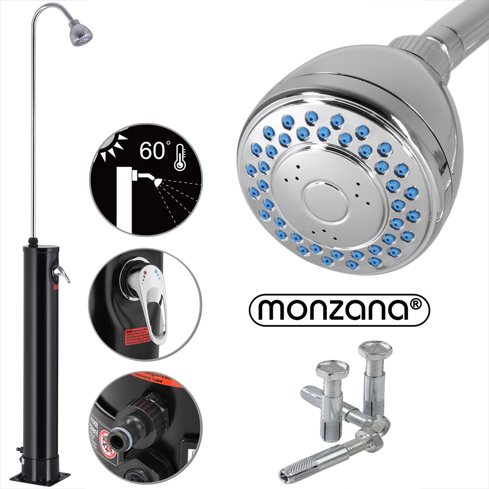Monzana Zonnedouche zwart 18L