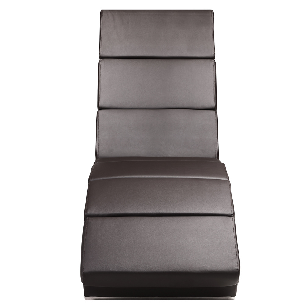 Casaria Relax Lounger London Donkerbruin kunstleder