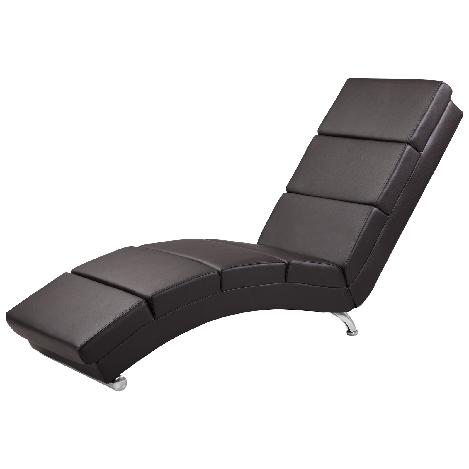 Casaria Relax Lounger London Donkerbruin kunstleder